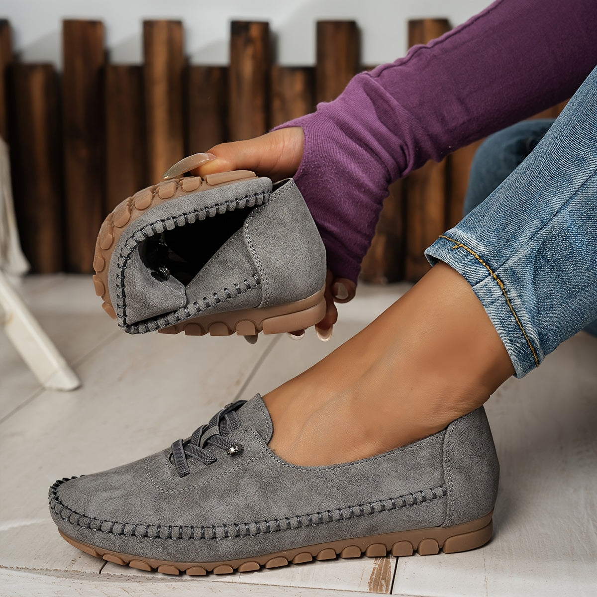 Orthelia – Mocassins souples à soutien intégral pour pieds sensibles